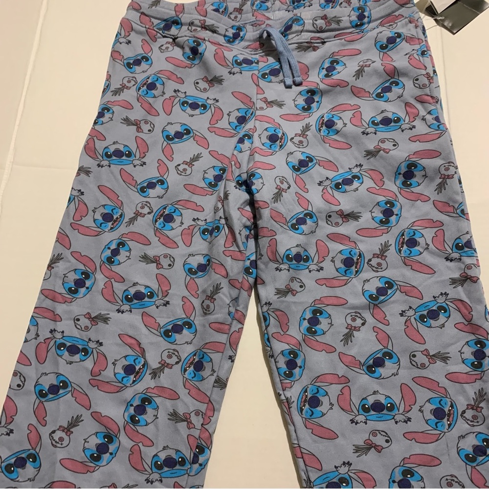 Stitch Sweatpants / pajamas xl xtra large blue and gray New